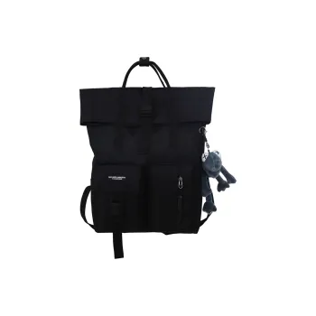 TAKI Oxford Backpacks Regular Unisex Black/Gray/Burgundy