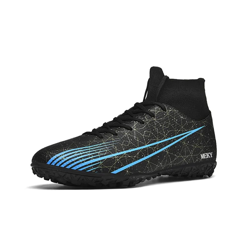 MEKY Cushioned Wear-Resistant Breathable Slip-Resistant Teenagers Soccer Shoes Unisex-23