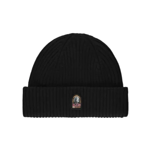 PARAJUMPERS Merino Wool Acrylic Beanies Men's Black