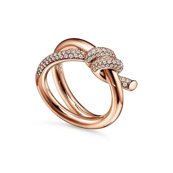 TIFFANY & CO. 18K Rose Gold Rings Unisex Rose Gold