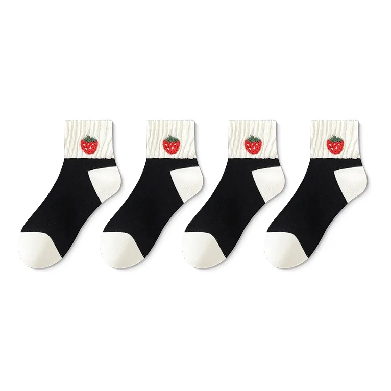 Taste The Color Ankle Socks Women's 4 Pack-8