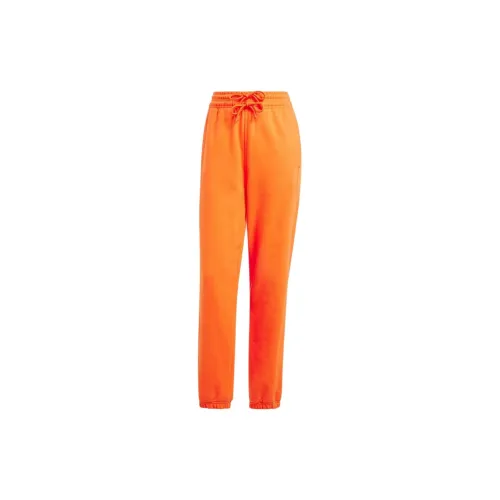 Adidas Clothing Knitted Sweatpants Women's Orange