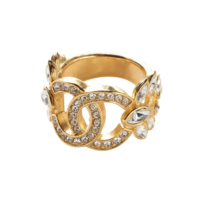 CHANEL Metal Rings Women's Gold-1