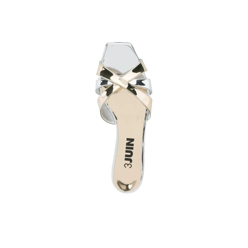 3JUIN Caris Vegas Leather Slides Women's-4