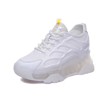 NRDROFFICIAL Cushioning Moisture Wicking Abrasion Resistant Lightweight Slip Resistant Low Top Chunky Sneakers Women's