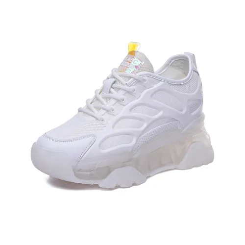 NRDROFFICIAL Cushioning Moisture Wicking Abrasion Resistant Lightweight Slip Resistant Low Top Chunky Sneakers Women's