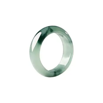 Lingxiang Yurun Bean Type Jadeite Rings Unisex