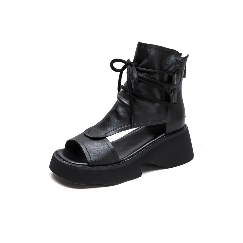 Yao Qia Roman Sandals 5cm Women's-1