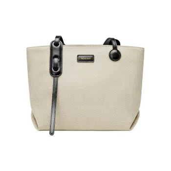 JOSINY Fabric Tote Bag, Shopping Bag, Crossbody Bag, Shoulder Bag Women's Black/Coffee