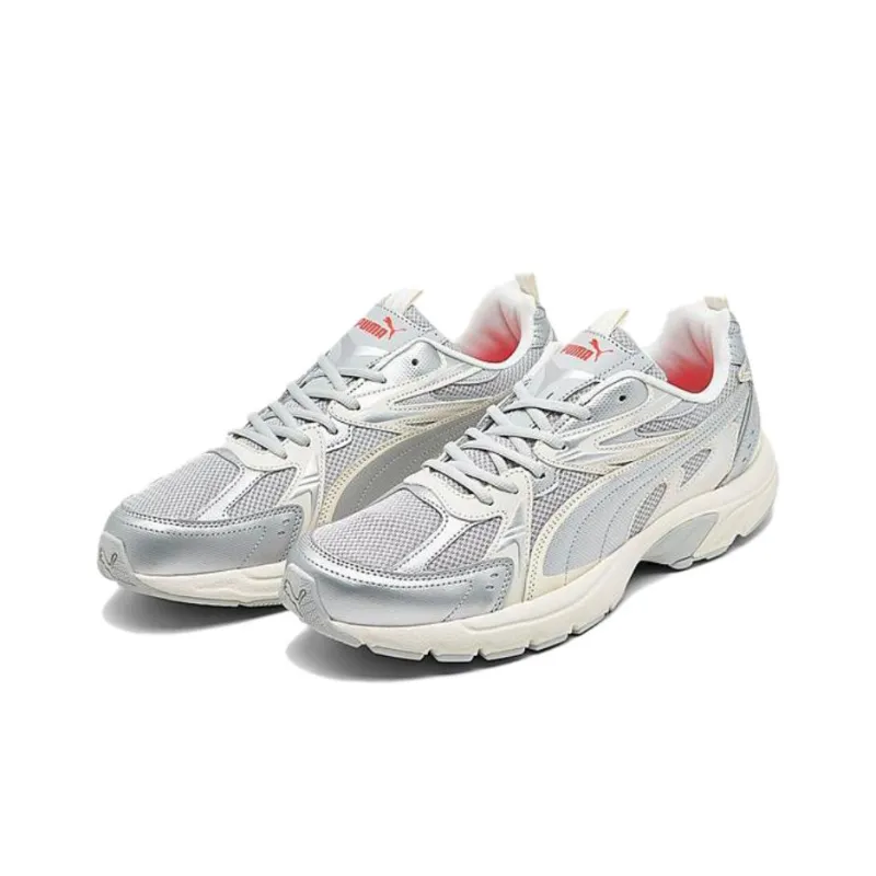 PUMA Milenio Tech Anti Slip Wear Resistant Low Top Casual Shoes Men's Silver-1
