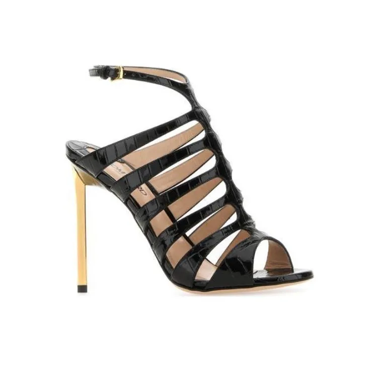TOM FORD Carine 105mm Leather Sandals-1