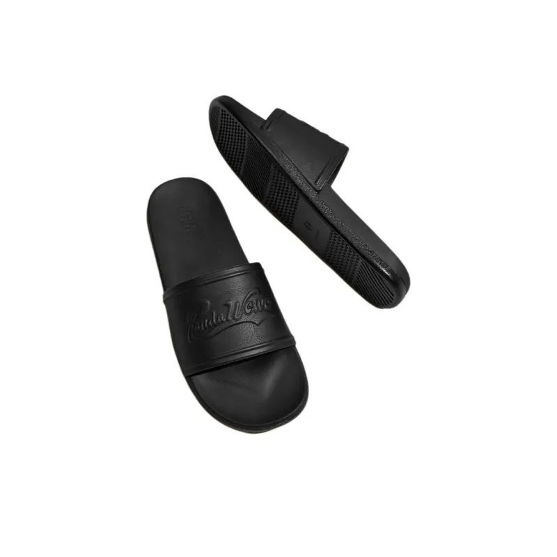 HLA Panda Wowo Series Slide Slippers Men's Black-4