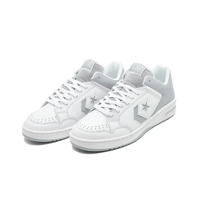 Converse Weapon Leather Ox White Wolf Grey-1