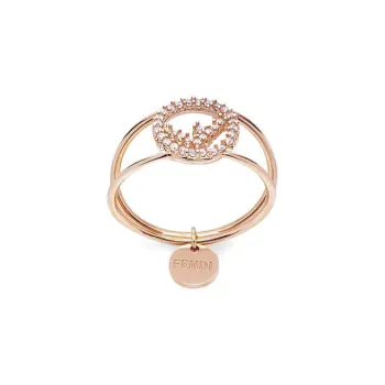 FENDI Rings Unisex Rose Gold