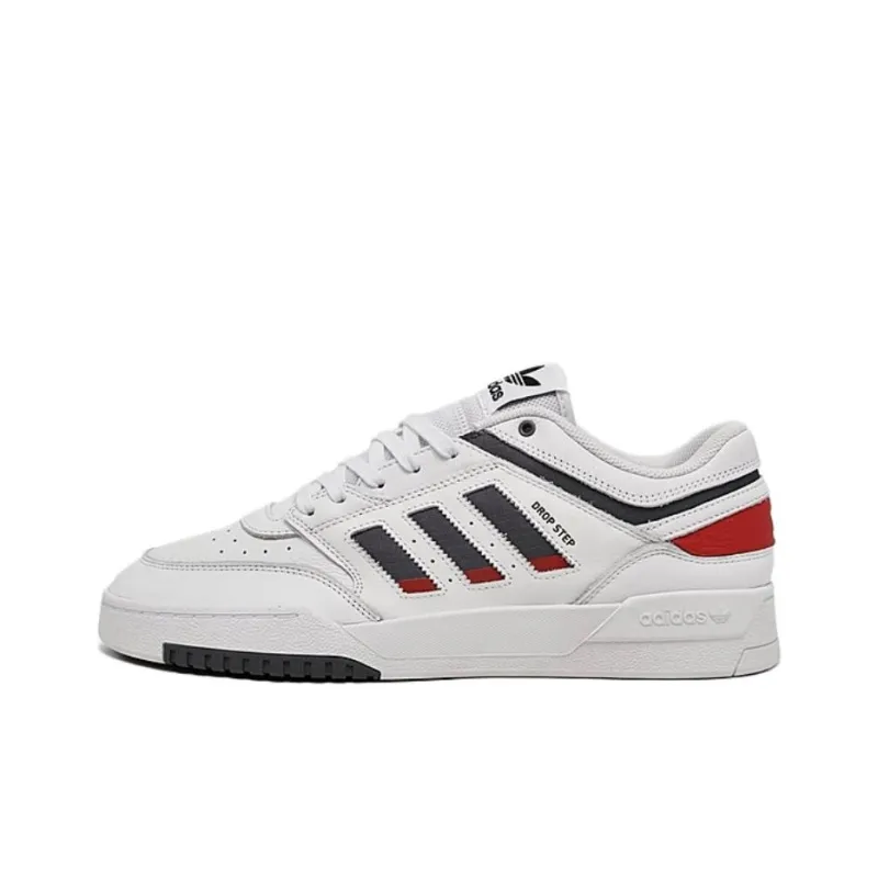 Drop Step Adidas Originals Low 'White Grey Scarlet'-0