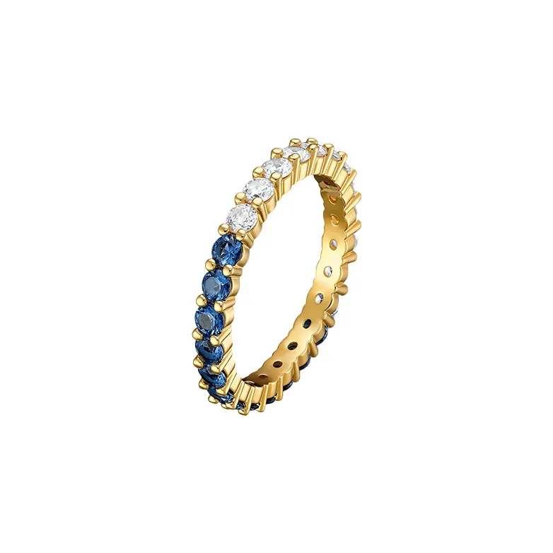 Swarovski Gold Plated Rings Women's Blue-1