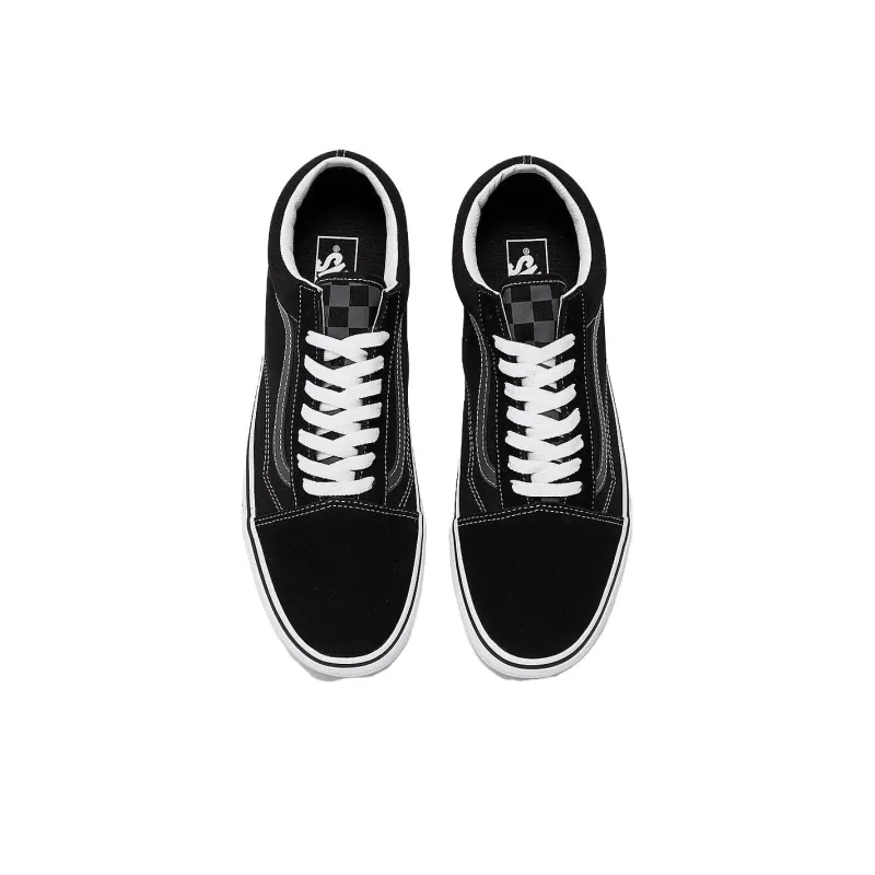 Vans Old Skool Slip-Resistant Cushioning Low-Top Skateboard Shoes Men's Black Gray-2