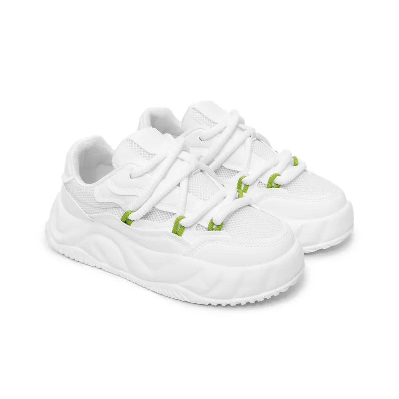 SLNU 3 Anti Slip And Wear Resistant Breathable Low Top Skateboard Shoes Men's White-2