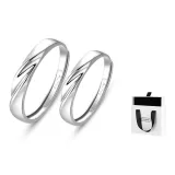 Love Confession Couple Rings[18K White Gold]