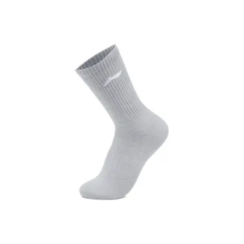 LiNing Mid Calf Socks Unisex 1 Pack Cloud Trace Gray