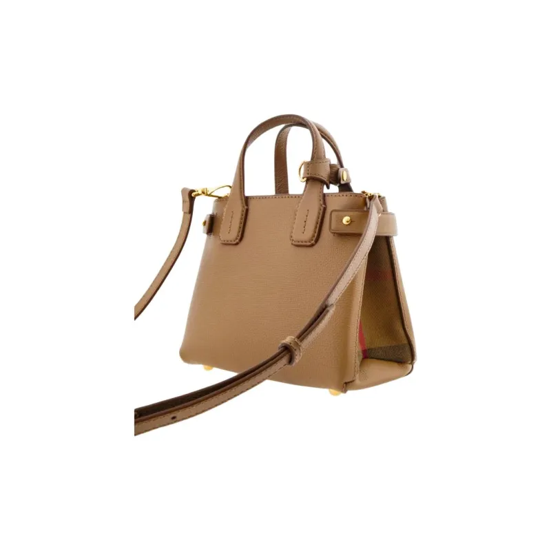 Burberry Grain Leather Shoulder Bag, Crossbody Bag, Handbag Women's Ostrich Color-3