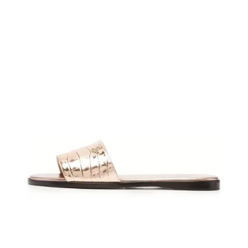 Jimmy Choo Minea Flat Slide Slippers Women's Gold