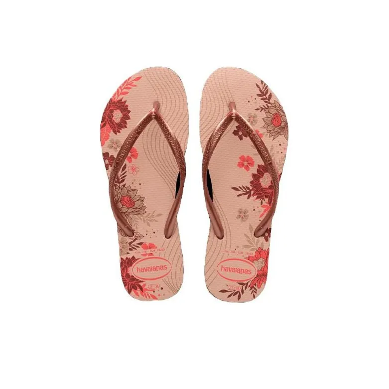 Havaianas Abrasion Resistant Flip Flops Women's Gold-3