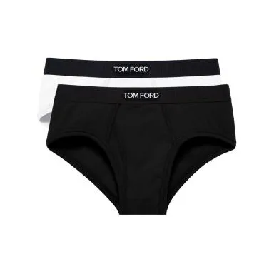 TOM FORD Pack Of Two Logo Waistband Briefs-0