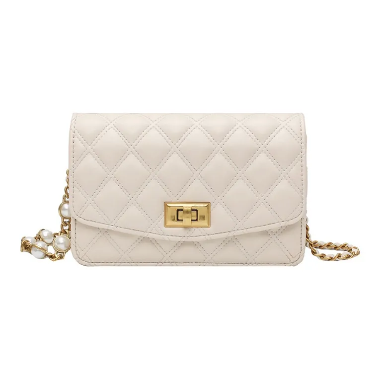JANE KLAIN PU Shoulder Bag Crossbody Bag Regular Unisex Black/White-4