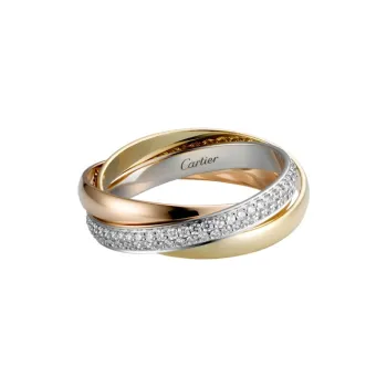 Cartier 18kt Gold Small Trinity Diamond Ring