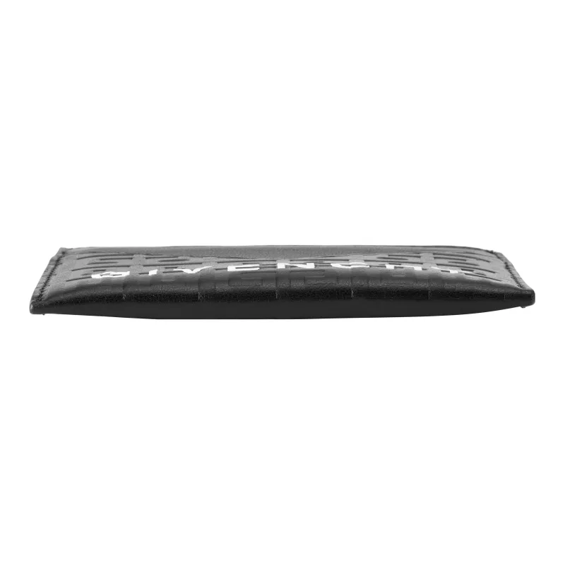 GIVENCHY 4G Leather Card Holder Card Holder Unisex Black-3