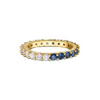 Swarovski Gold Plated Rings Women's Blue