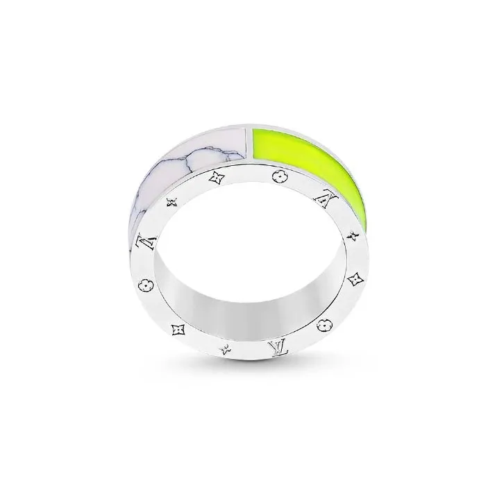 LOUIS VUITTON COLORS Rings Unisex Valentine's Day Box-2