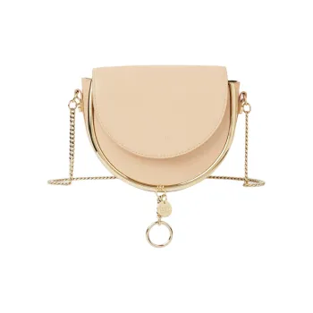 See By Chloe Smooth Cow Leather Evening Party Bag Shoulder Bag Crossbody Bag Regular Women's Nude