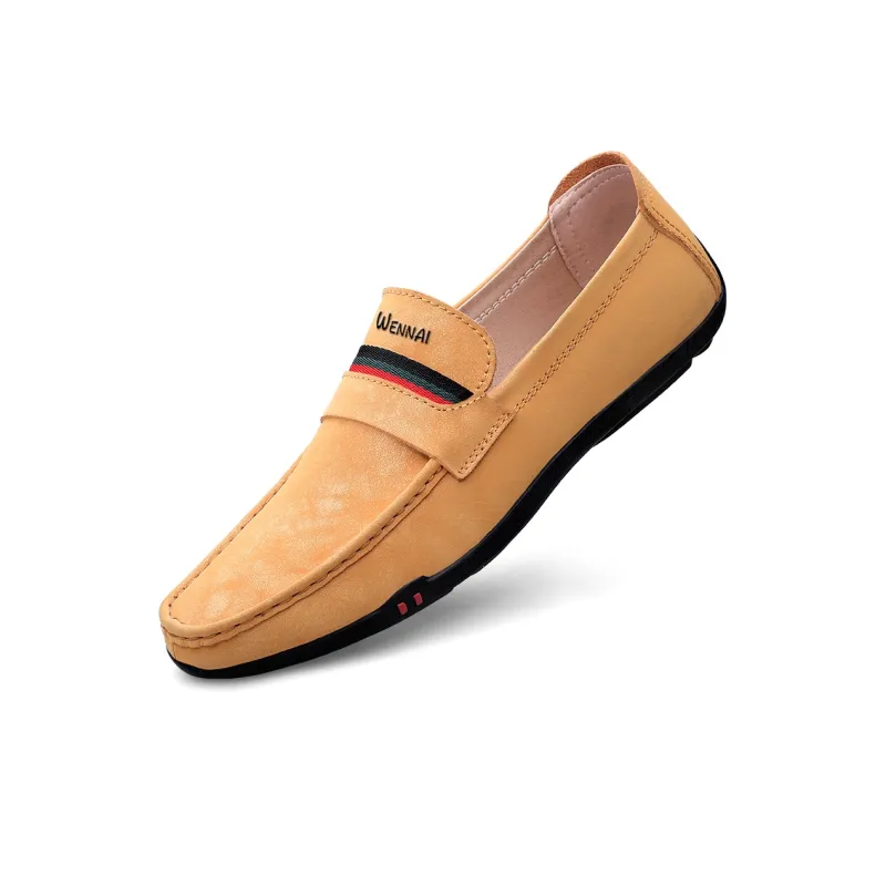 Wen Nai Casual Shoes Men's Yellow-2