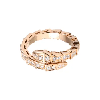 BVLGARI 18K Rose Gold Rings Women's Rose Gold