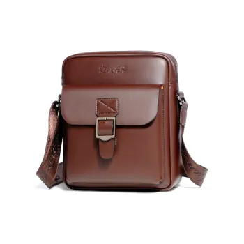 Venerable Brahma Genuine Leather Shoulder Bag Crossbody Bag Regular Men's Brown/Black
