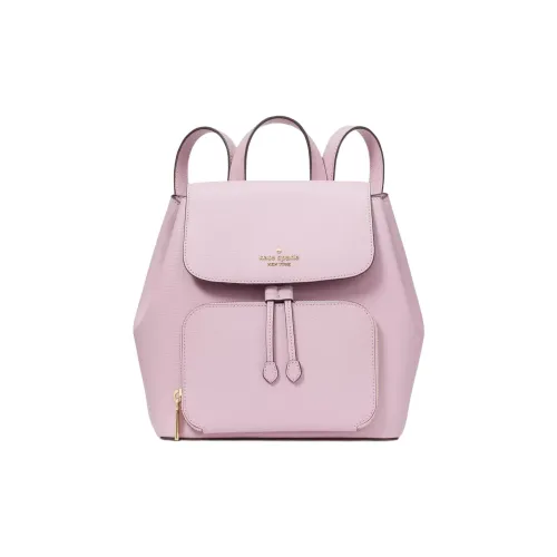 Kate Spade Leather Backpack Medium Size Women's Quartz Pink Red