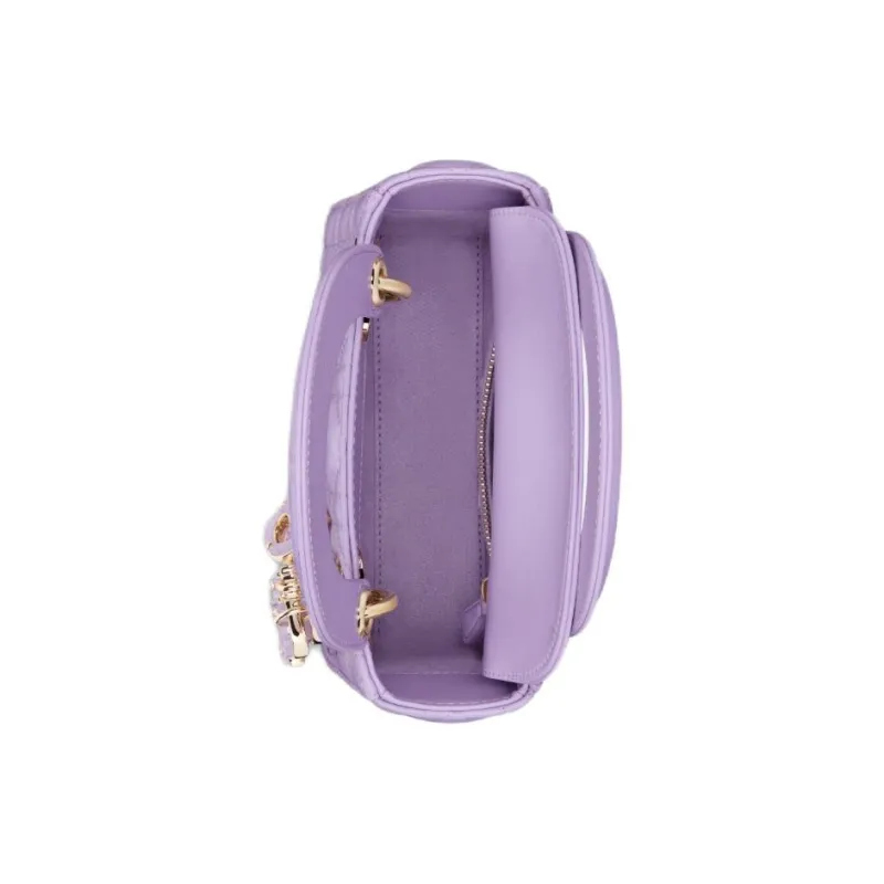 DIOR Lady Dior Sheepskin Dior Bag Shoulder Bag Crossbody Bag Handbag Mini Women's Light Purple-4