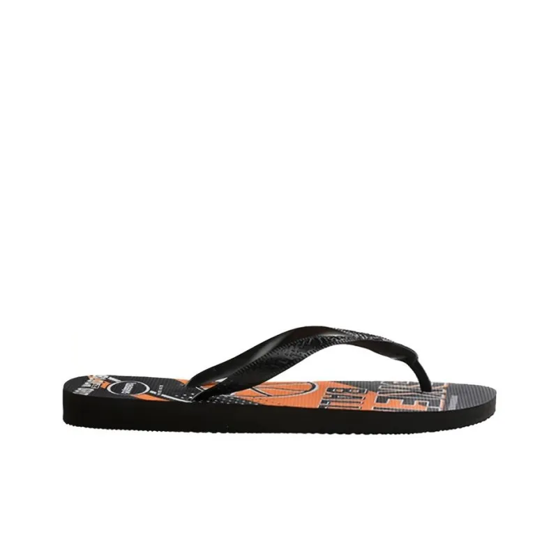 Havaianas Top Athletic Stylish Sandals Men's Black Orange-1