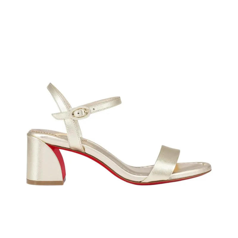 CL LUBOTING Miss Jane One Strap Sandals 5.5cm Women's Gold-1
