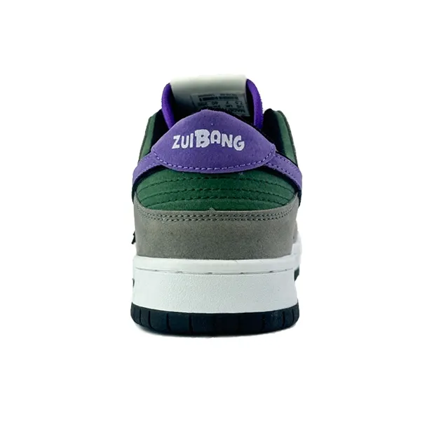 ZUIBANG Wear Resistant Low Top Skateboard Shoes Unisex Gray-3