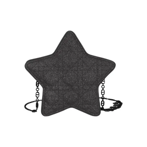 DIOR Embroidery Canvas Stars Crossbody Bag Shoulder Bag Kids' Black