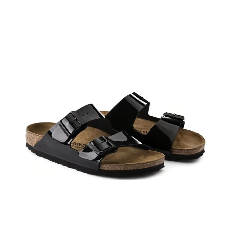 Birkenstock Arizona Birko-Flor Patent Black Women's-3