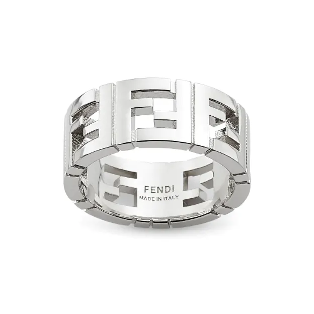 FENDI Palladium Plated Rings Unisex Silver-0