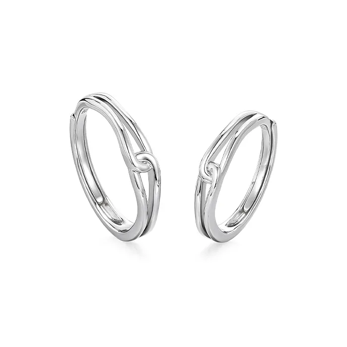 KADER S925 Silver Rings Unisex Silver White-1