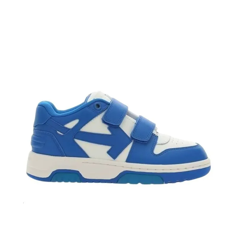 OFF WHITE Out Of Office Leather Sneakers 'Blue White' Women's-1
