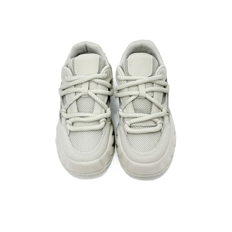 SLNU 3 Anti Slip And Wear Resistant Breathable Low Top Skateboard Shoes Men's Gray-3