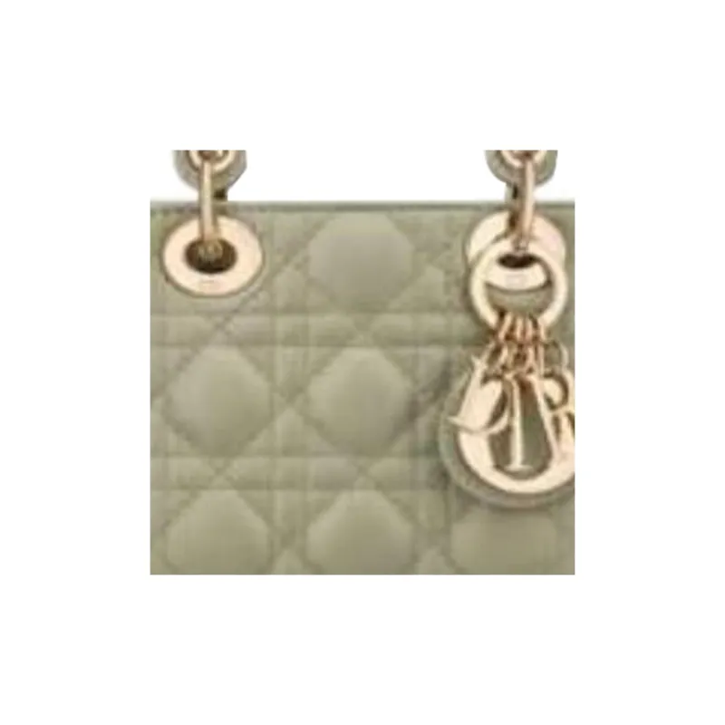DIOR Lady Dior Lambskin Shoulder Bag Crossbody Bag Handbag Extra Mini Women's Green-5