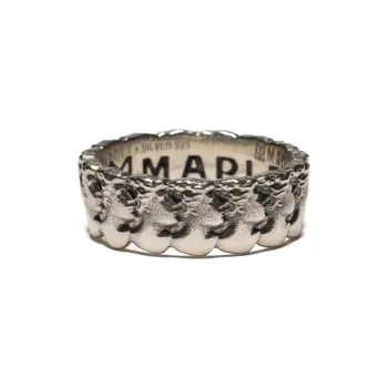 MAPLECO 925 Sterling Silver 14K Gold-Plated Rings Unisex